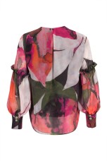 Balloon sleeve blouse