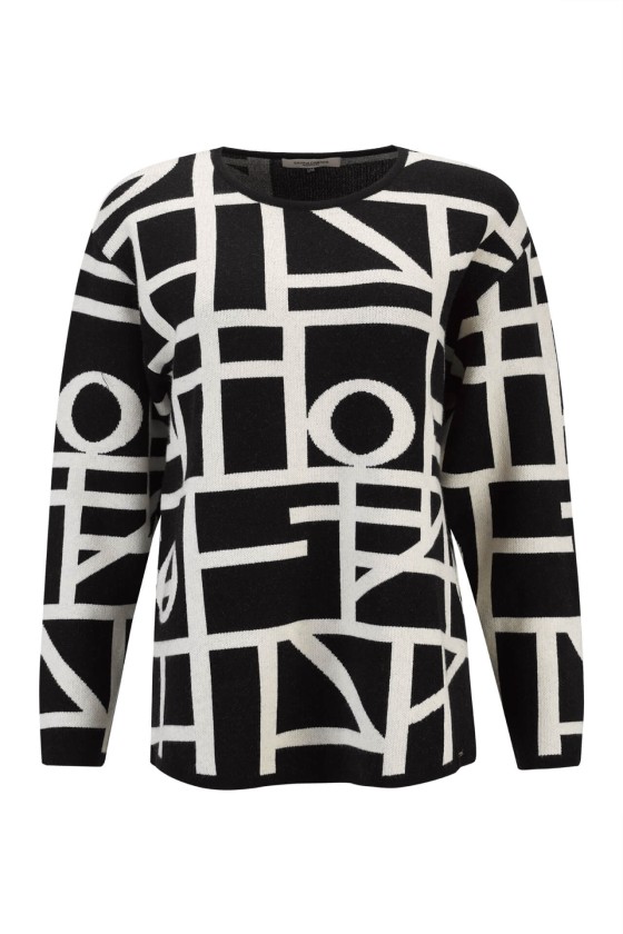 Jersey de punto con estampado gráfico
