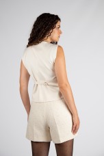 Tweed-look waistcoat