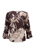 Shoulder patches blouse