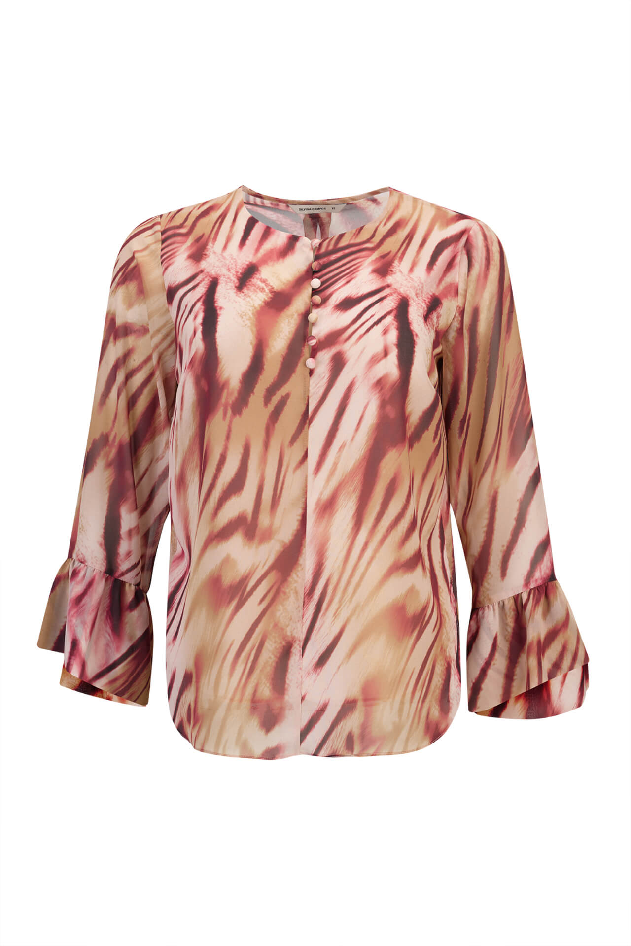 Covered buttons blouse