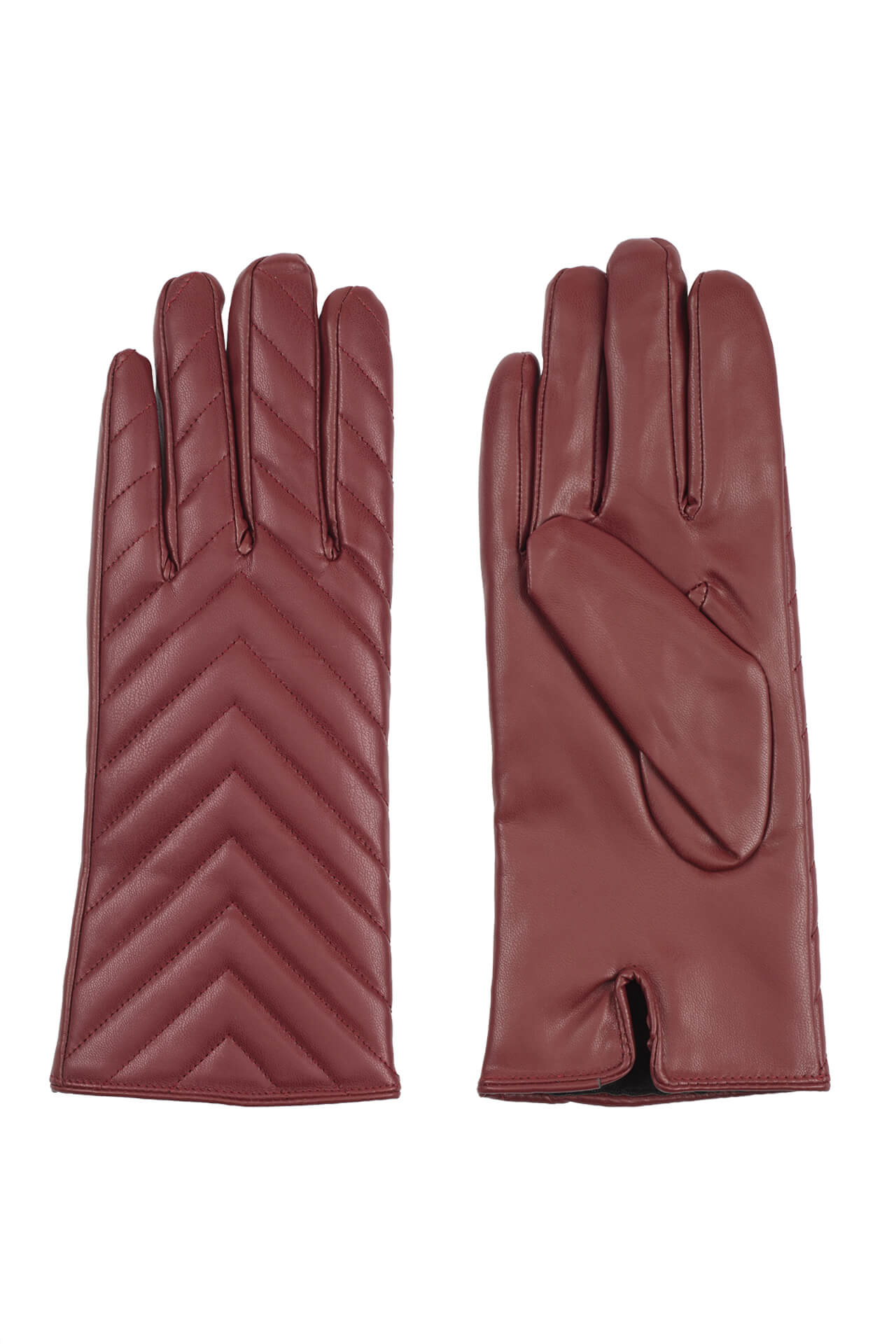 Gloves with stitching details