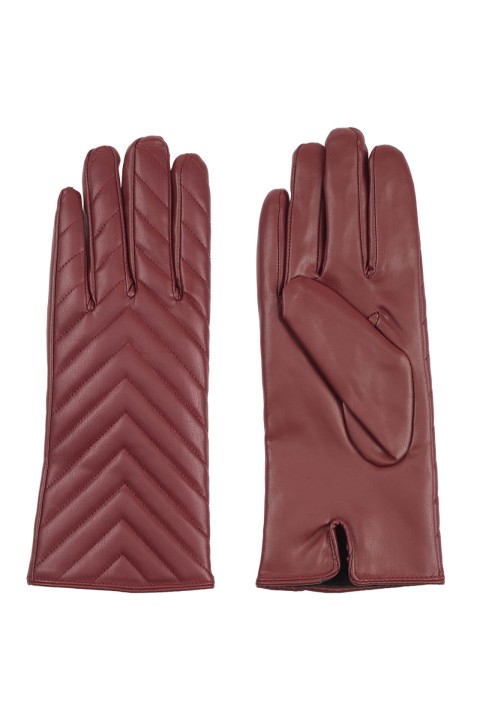 Guantes con pespuntes