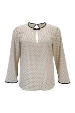 Blouse with front opening