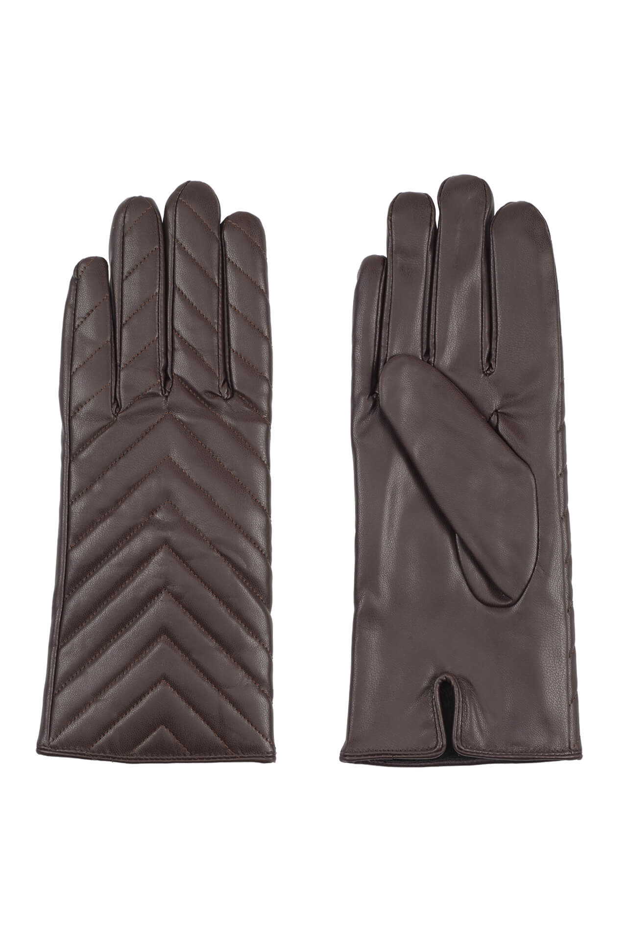 Gloves with stitching details