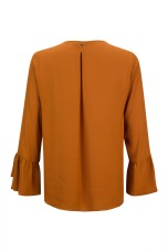 Covered buttons blouse