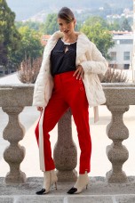 Blouse with front opening