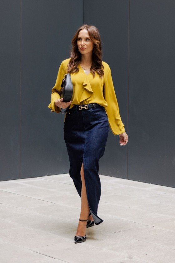 Falda de denim