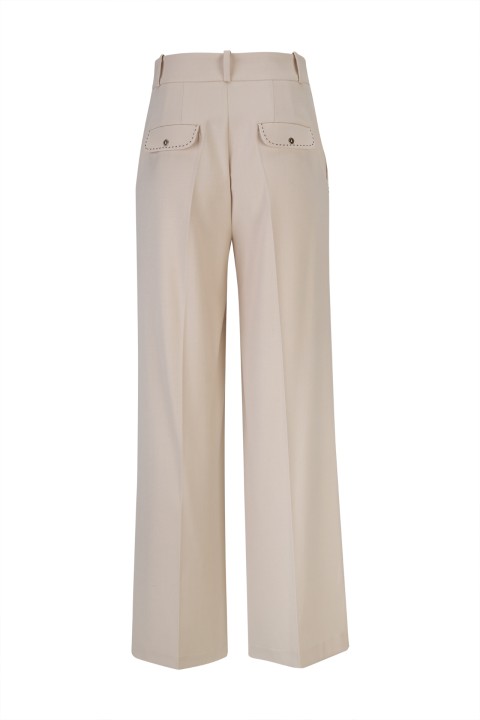 Pantalones con pespuntes a contraste Pantalones con pespuntes a contraste