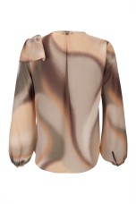 Blouse with shoulder bow