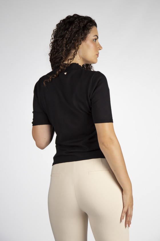Jersey de punto con brillos
