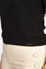 Knit jumper with sparkles