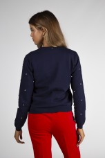 Cardigan with pearls