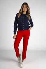 Cardigan with pearls