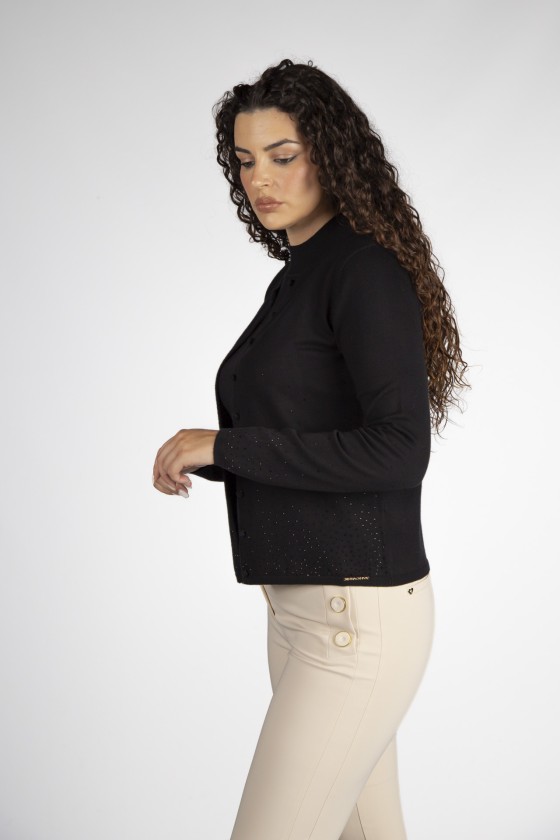 Casaco de malha brilhos