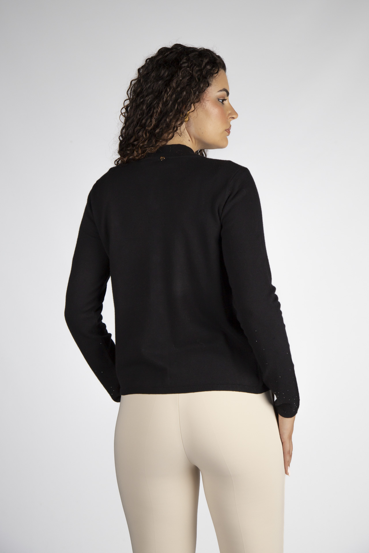 Casaco de malha brilhos