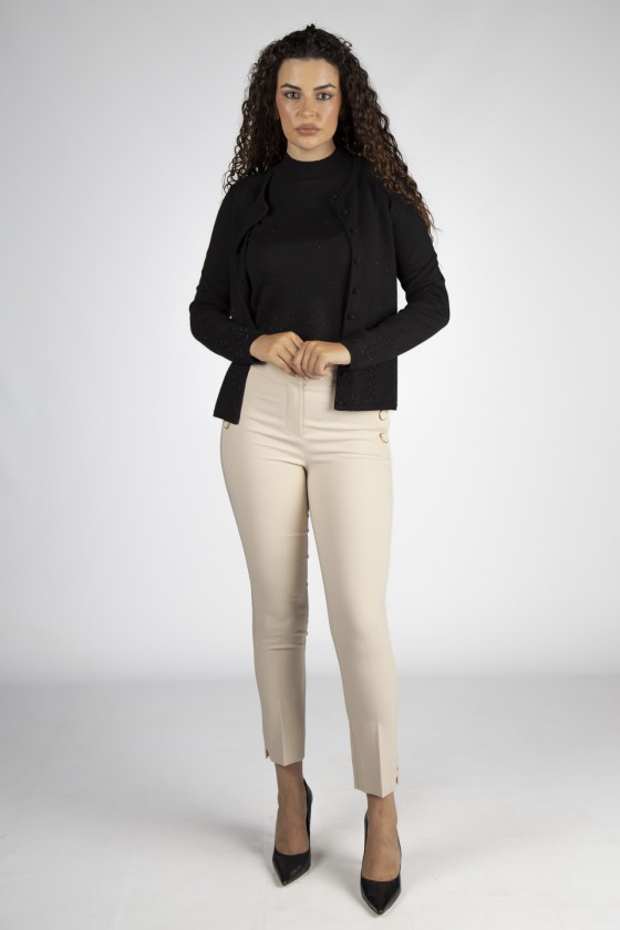 Casaco de malha brilhos