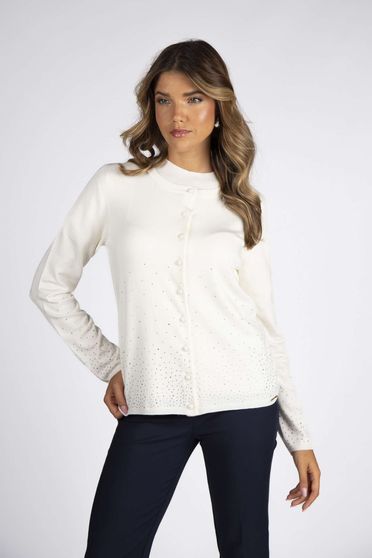 Cárdigan con brillos