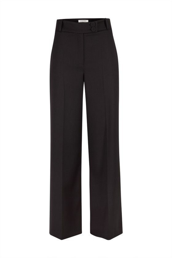 Pantalones con pespuntes a contraste