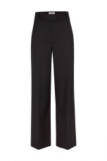 Trousers with contrasting topstitching detail