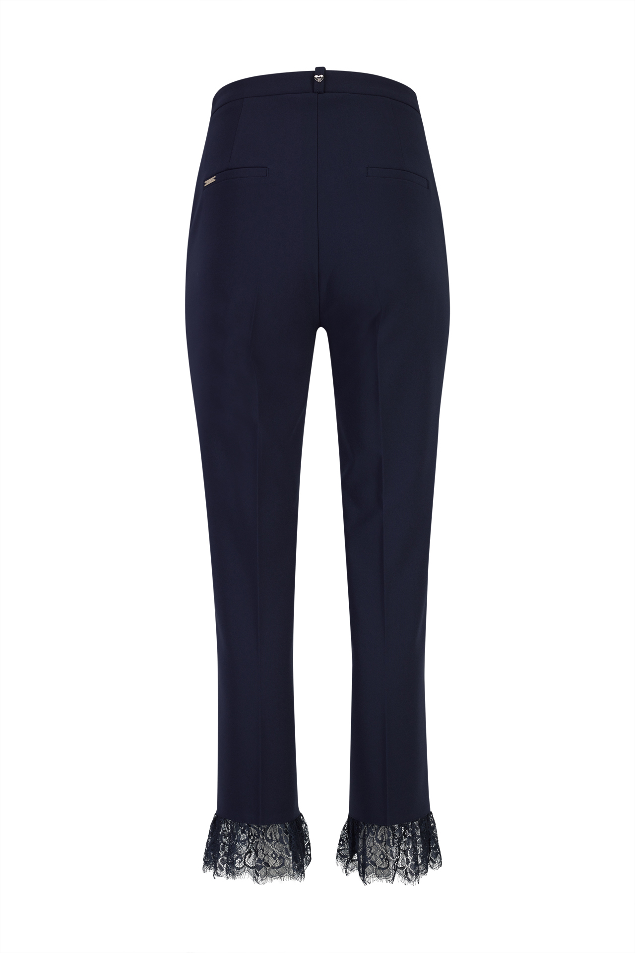 Trousers with lace detail
