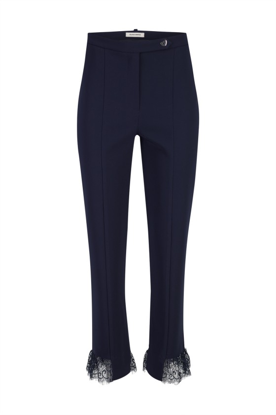 Pantalones con encaje