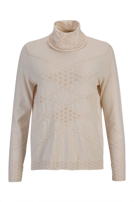 Jersey de punto con cuello alto