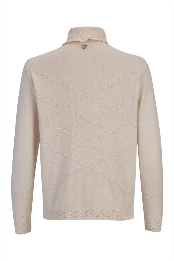 Jersey de punto con cuello alto