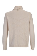 High neck knitted jumper