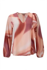 Blouse with shoulder bow