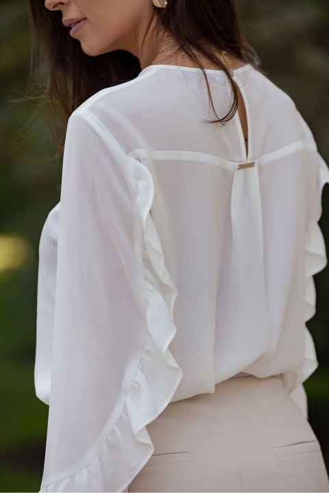 Tnica folhos nas mangas