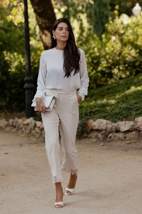 Tnica folhos nas mangas