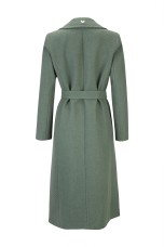 Long coat with belt