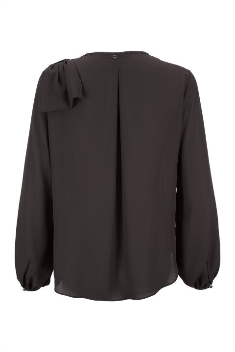 Blouse with shoulder bow