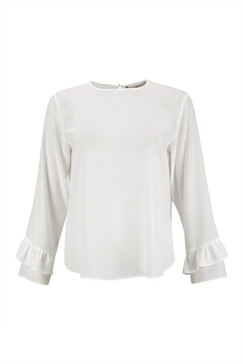 Tnica folhos nas mangas