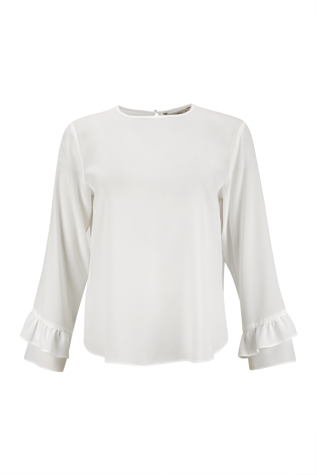 Túnica folhos nas mangas