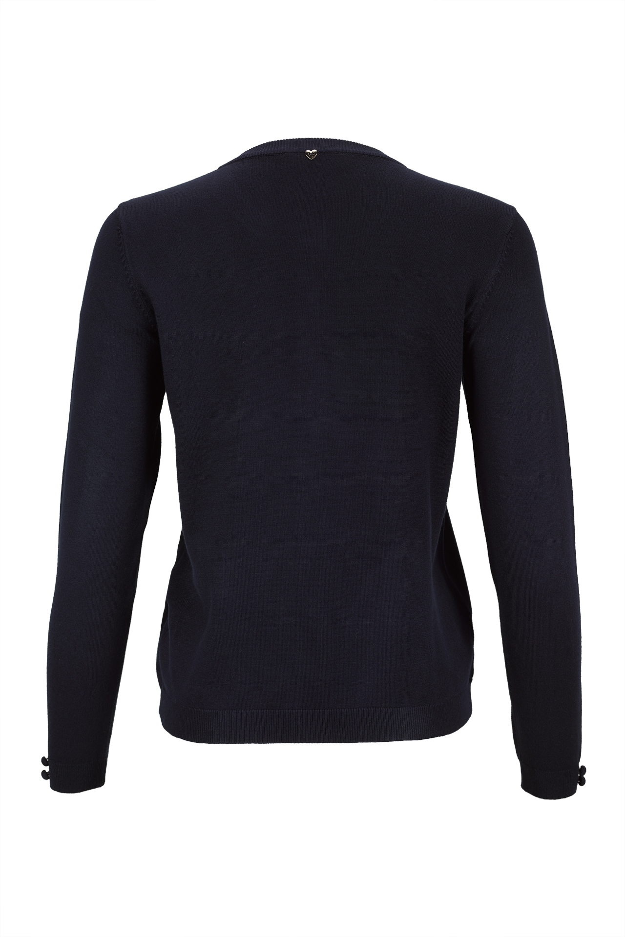 Casaco de malha botões forrados