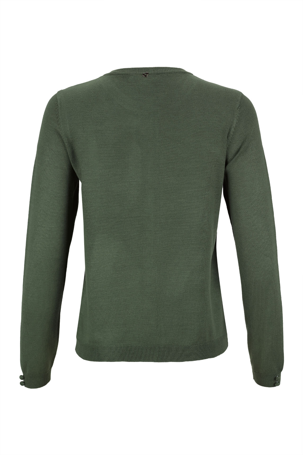 Casaco de malha botões forrados