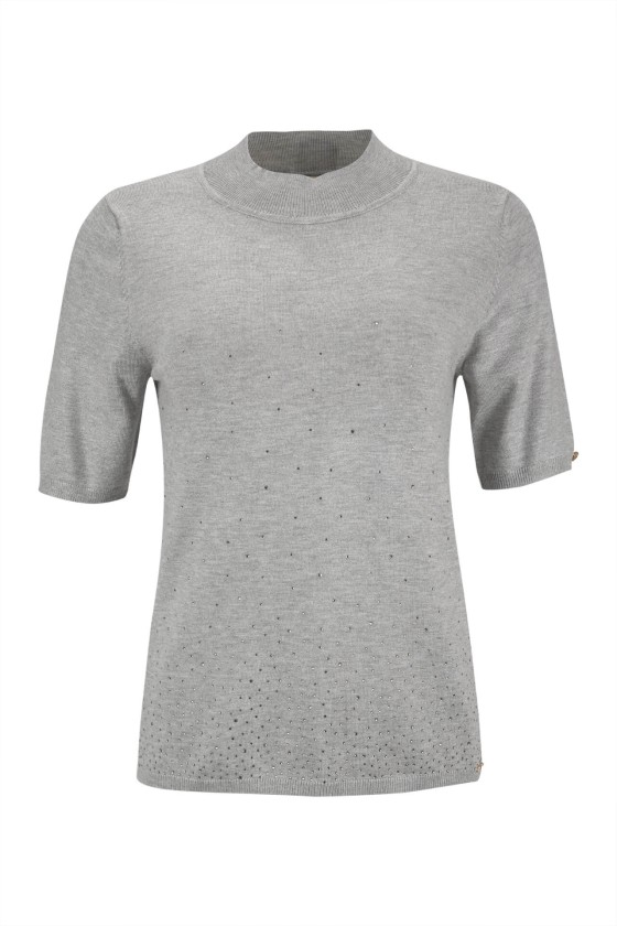 Jersey de punto con brillos