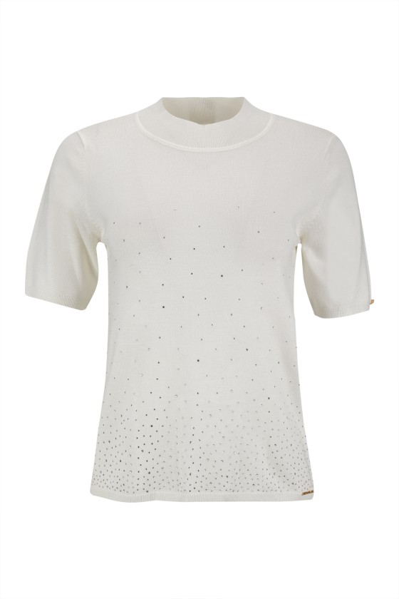 Jersey de punto con brillos