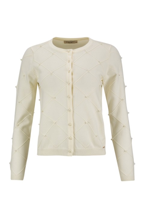 Cardigan with pearls