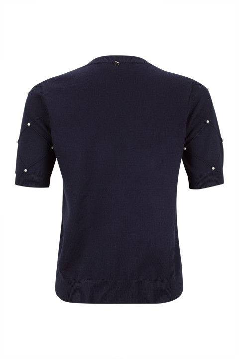 Jersey de punto con perlas Jersey de punto con perlas