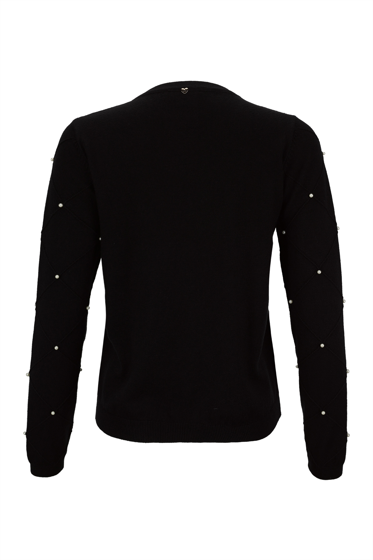 Casaco de malha perolas