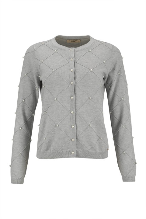 Cardigan with pearls