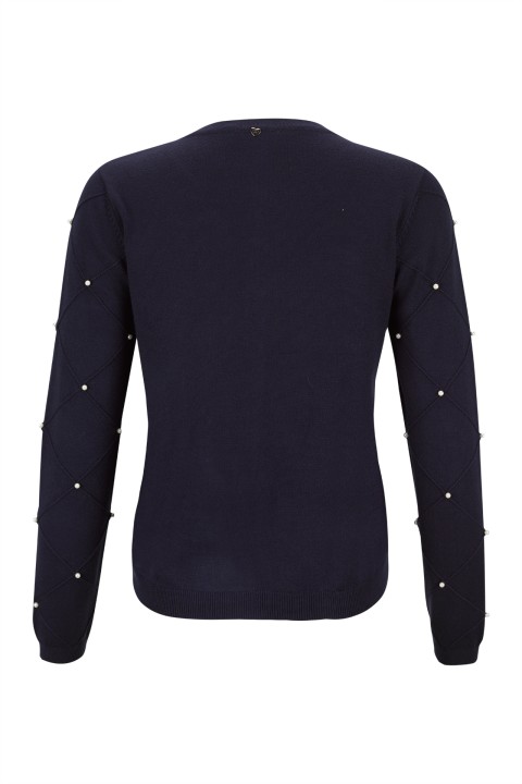 Cardigan with pearls