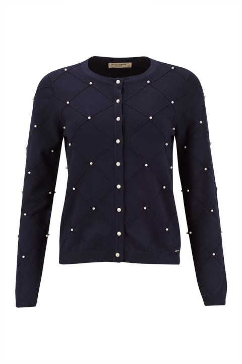 Cardigan with pearls