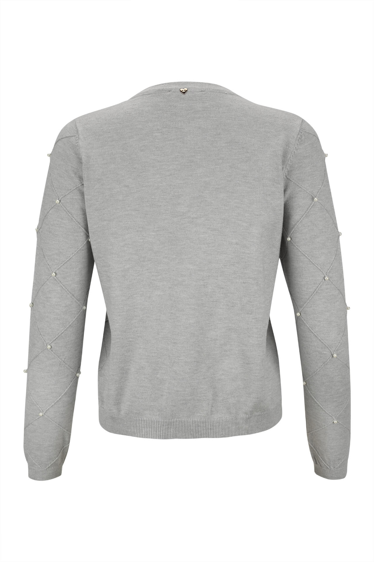 Casaco de malha perolas