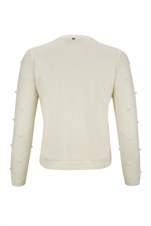 Cardigan with pearls