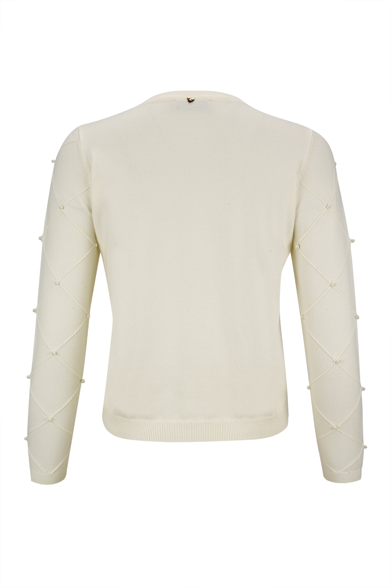 Casaco de malha perolas