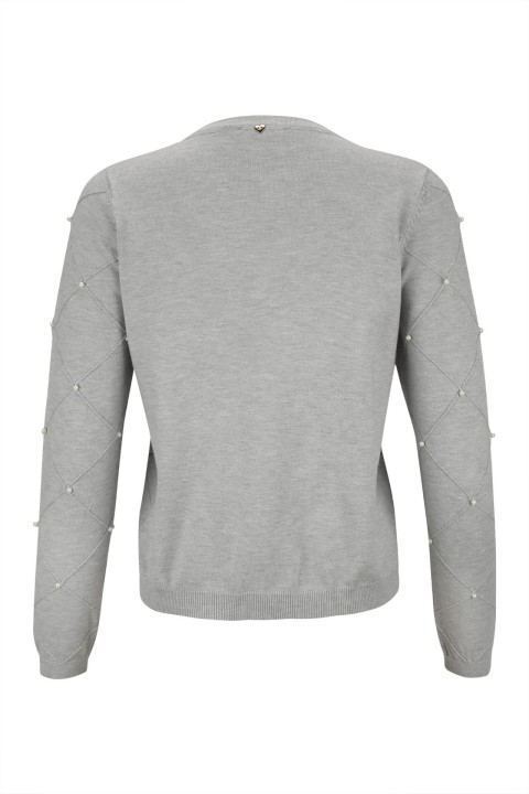 Cardigan with pearls